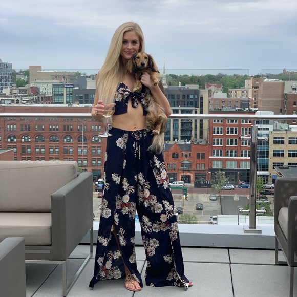 Navy Matching Pants Set - Picture 9 of 12